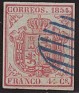Spain 1854 Spain Coat 4 Cu Carmin Edifil 33